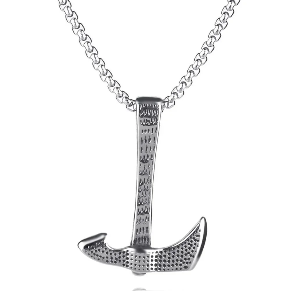 ❤️Stainless steel chain axe pendant necklace for women/men, N90201P220